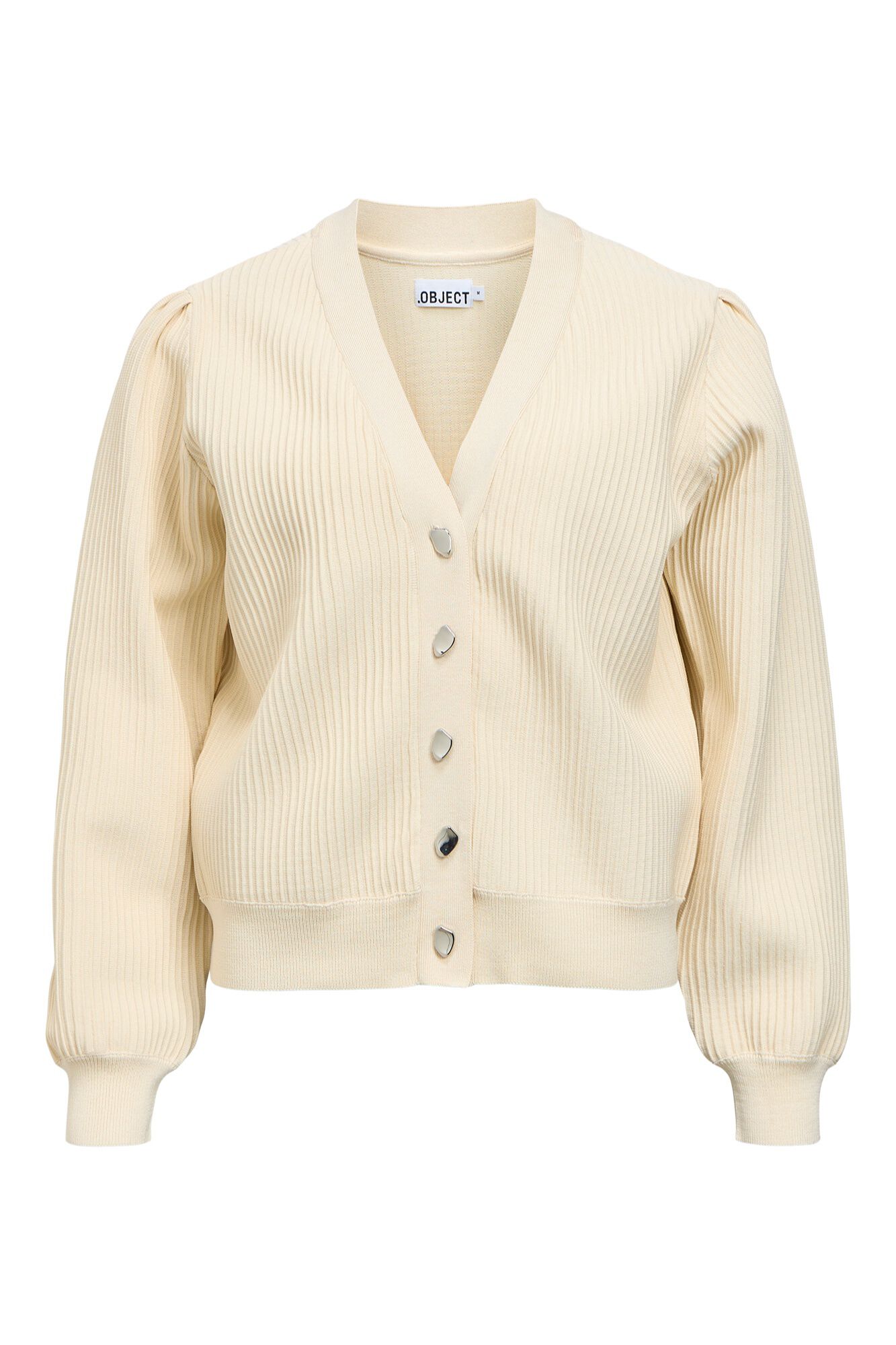 Object Cardigan canelado liso