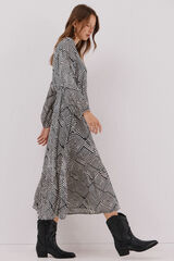 Cortefiel Printed dress Printed white