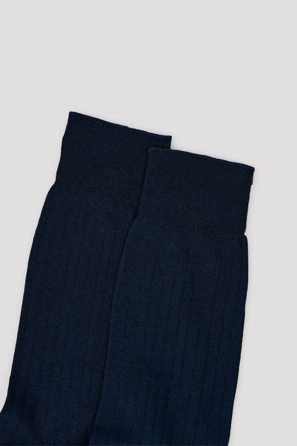 Cortefiel Plain dress sock Navy