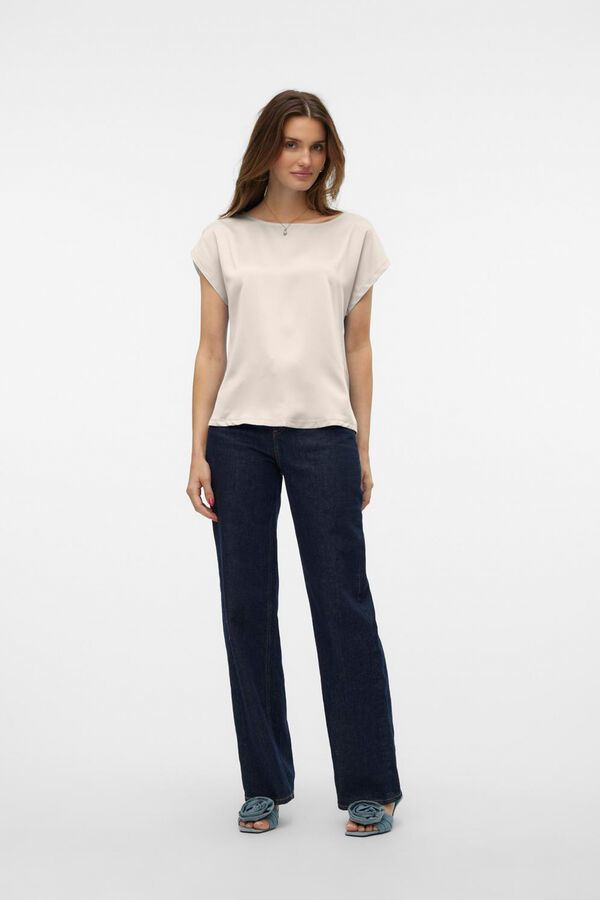 Vero Moda Top de manga corta Gris