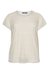 Cortefiel Plus size short-sleeved T-shirt Grey