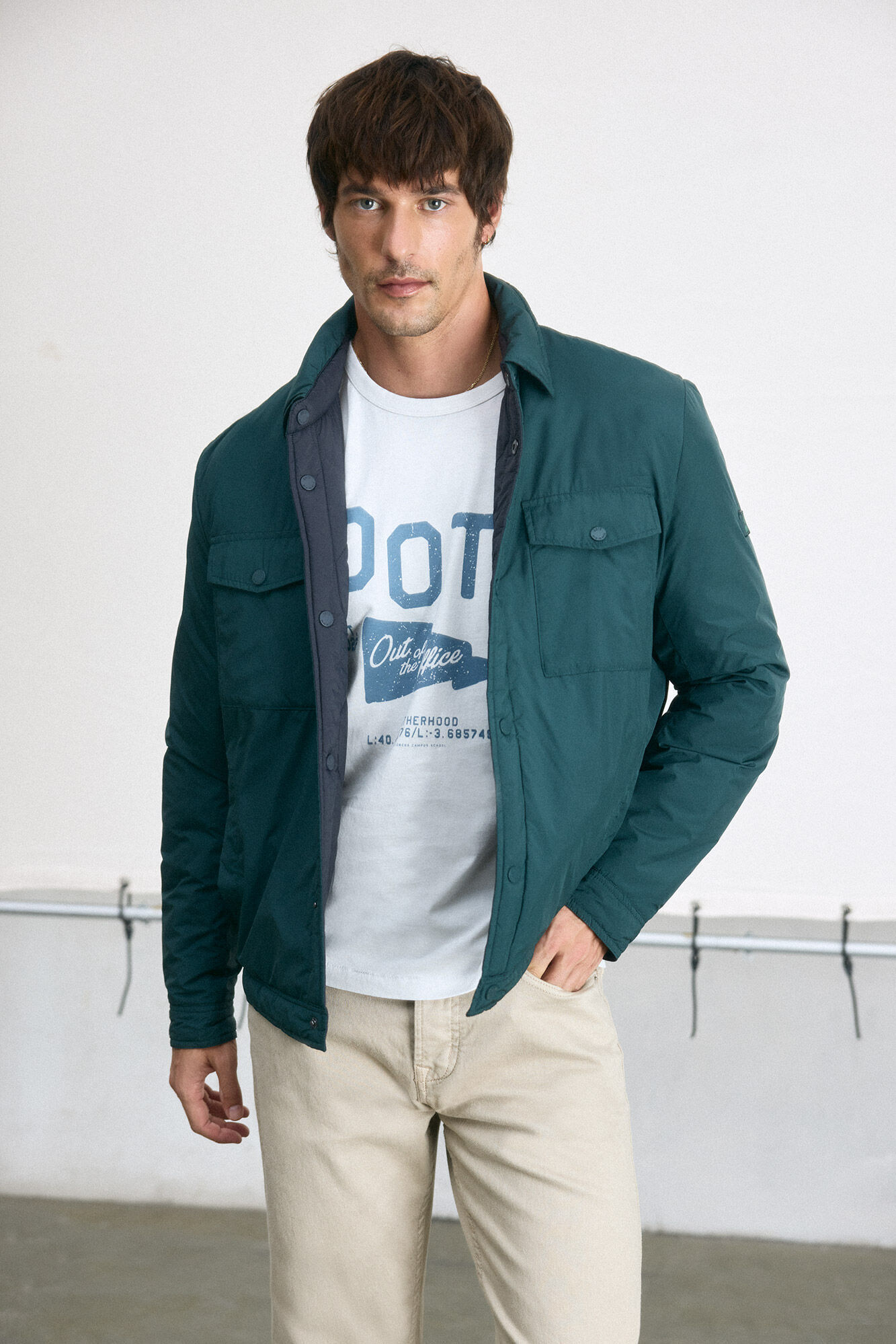 Cazadora reversible Cazadoras chaquetas y chalecos de hombre Cortefiel