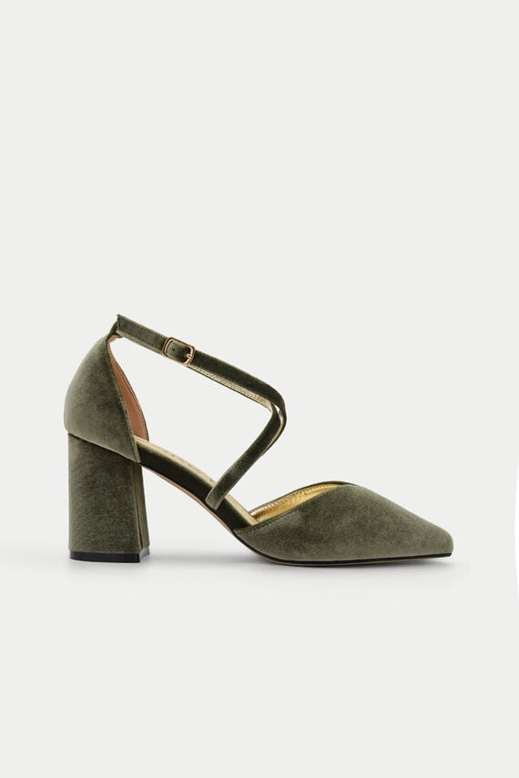 Zapato terciopelo puntera cerrada