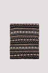 Cortefiel Intarsia scarf Printed grey