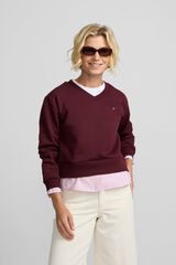Silbon Woman shirt hem sweatshirt Printed red