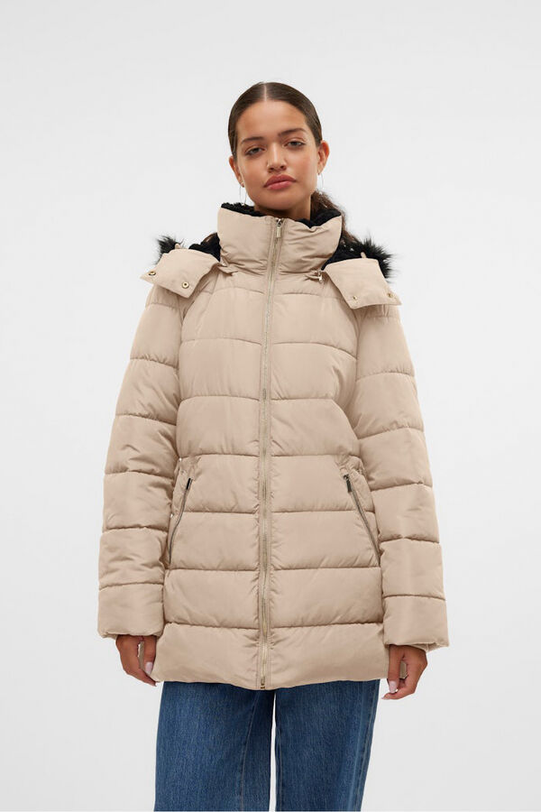 Vero Moda Casaco midi sobretudo  Castanho