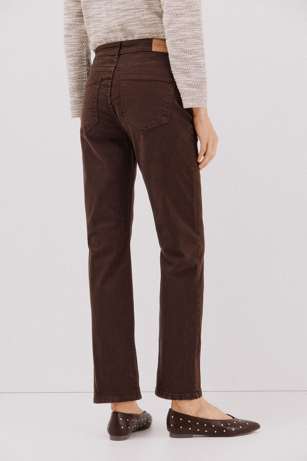 Cortefiel Straight jeans  Dark brown