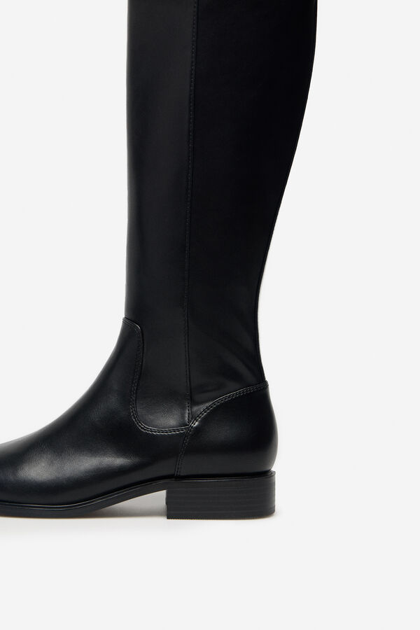 Cortefiel Elasticated boot Black