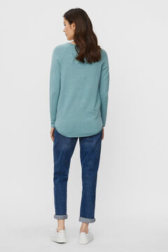 Cortefiel Boat neck jumper Burgundy