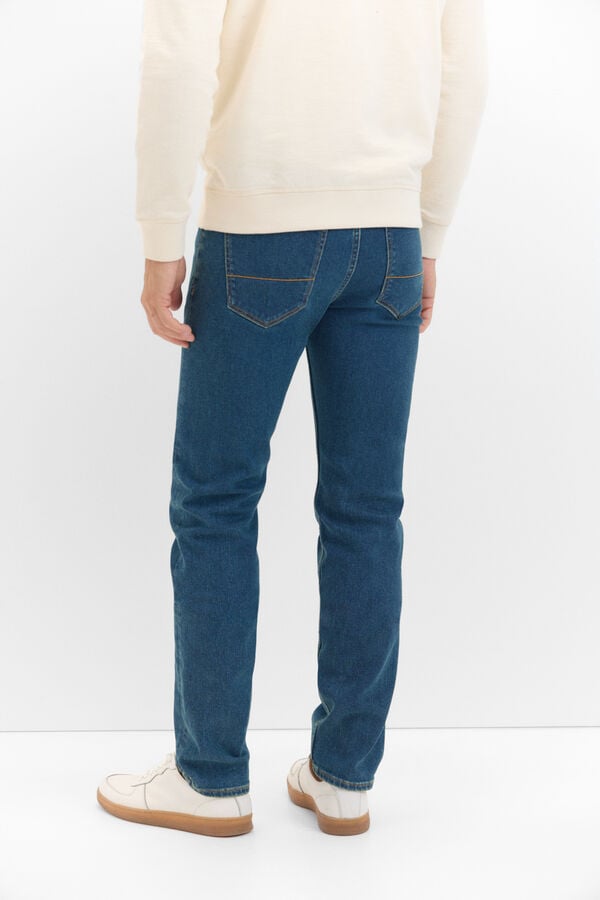 Cortefiel Slim fit Dynamic jeans Blue