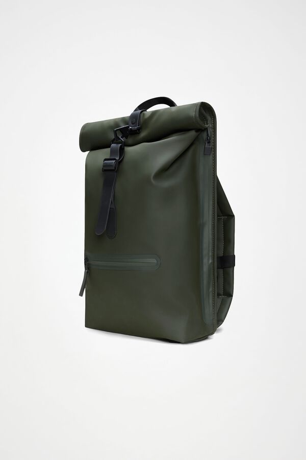 Rains Mochila rolltop imperme&aacute;vel Verde