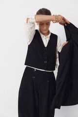 Cortefiel Waistcoat Black