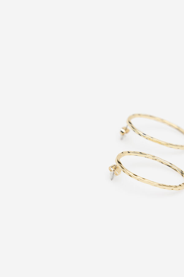 Cortefiel Aros frontales labrados Amarillo