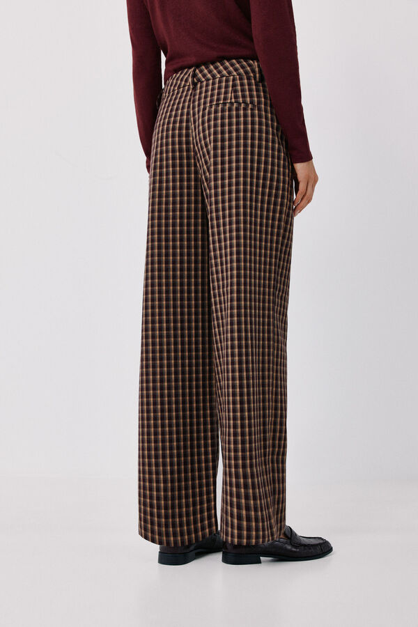 Cortefiel Women's plaid trousers Multicolour