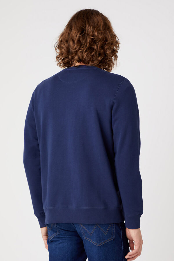 Cortefiel Sweatshirt azul-marinho de ajuste regular  Azul