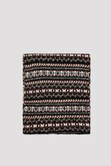 Cortefiel Intarsia scarf Printed grey