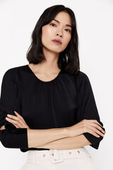 Cortefiel Sustainable blouse Black