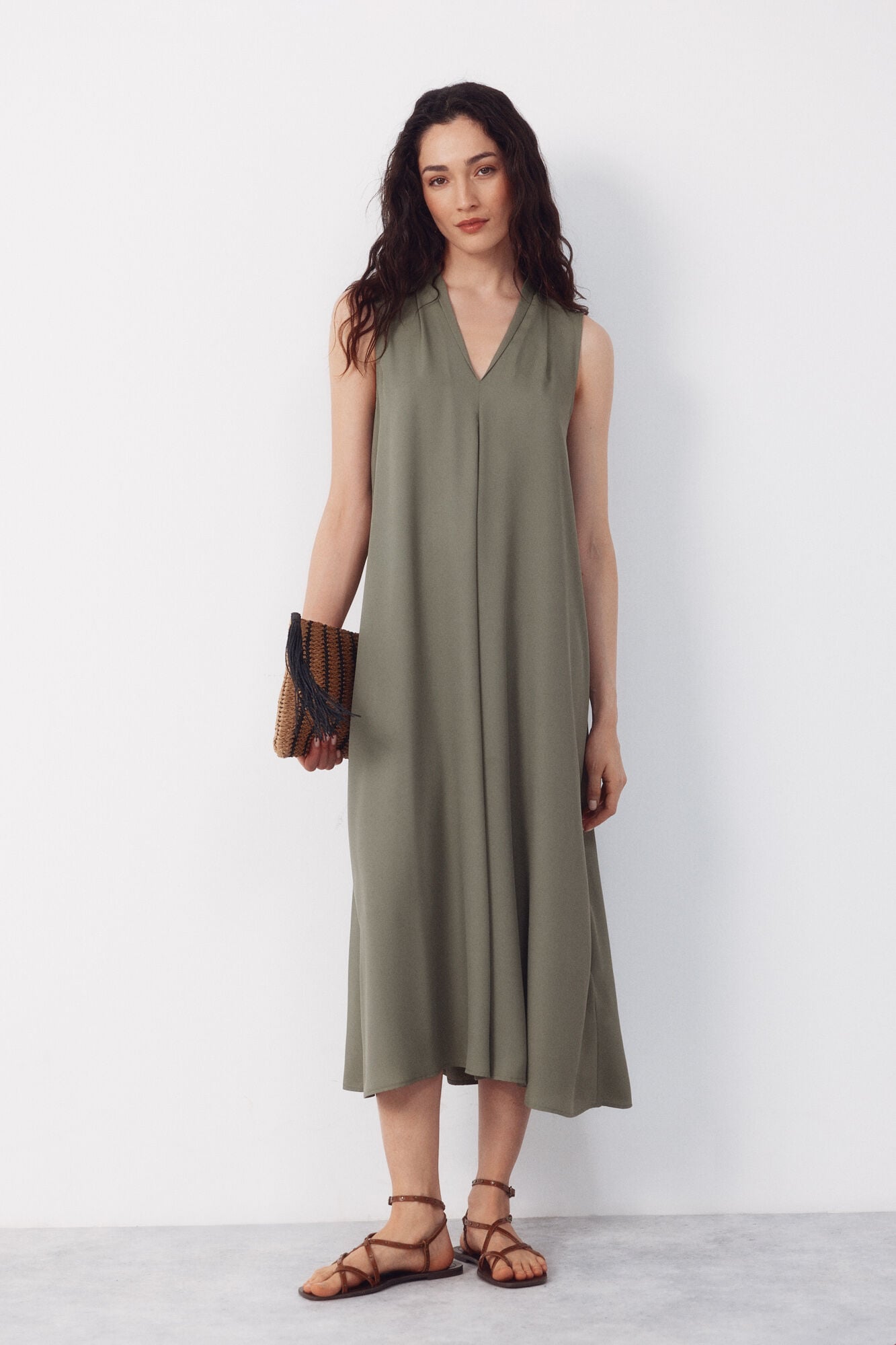 Cortefiel Fluid sleeveless dress