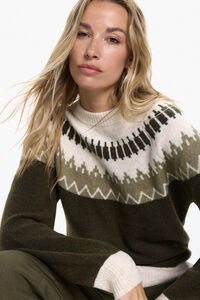 Vero Moda Camisola estampado de manga comprida feminino