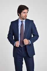 Cloking Blazer de fato em l&atilde; olho de perdiz Azul