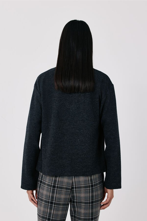 Cortefiel Knit bolero Dark grey