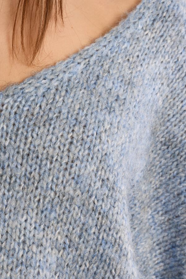 Molly Bracken Camisola gola em V Azul