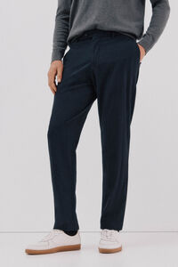 Cortefiel Micro-check cotton pants