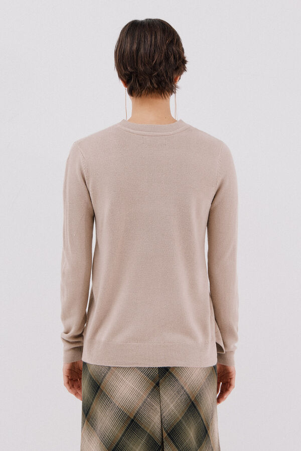 Cortefiel Soft feel jumper Beige