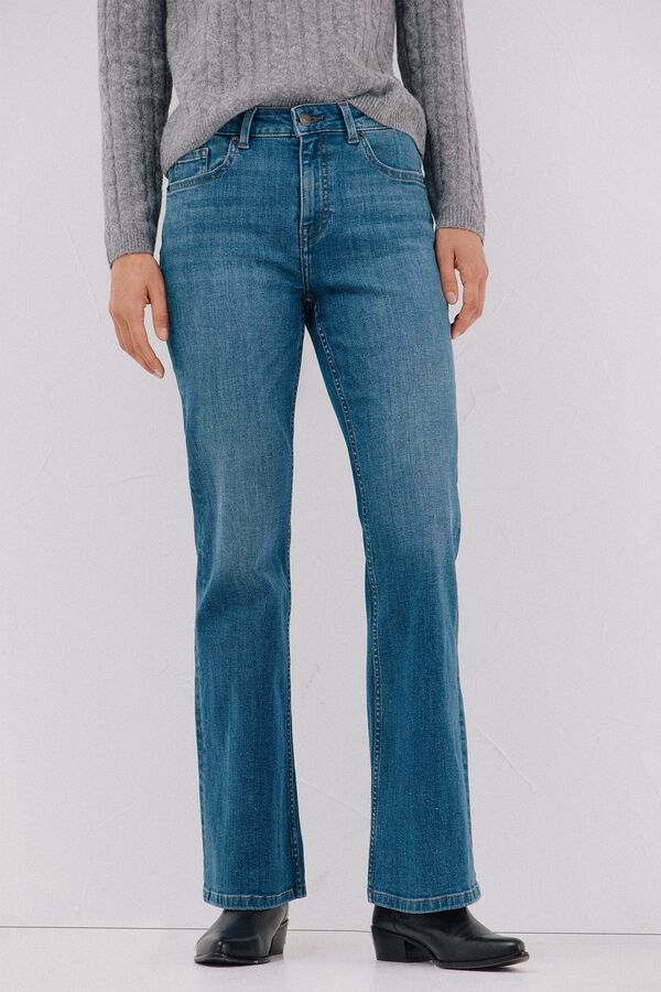Cortefiel Bell bottom jeans Blue