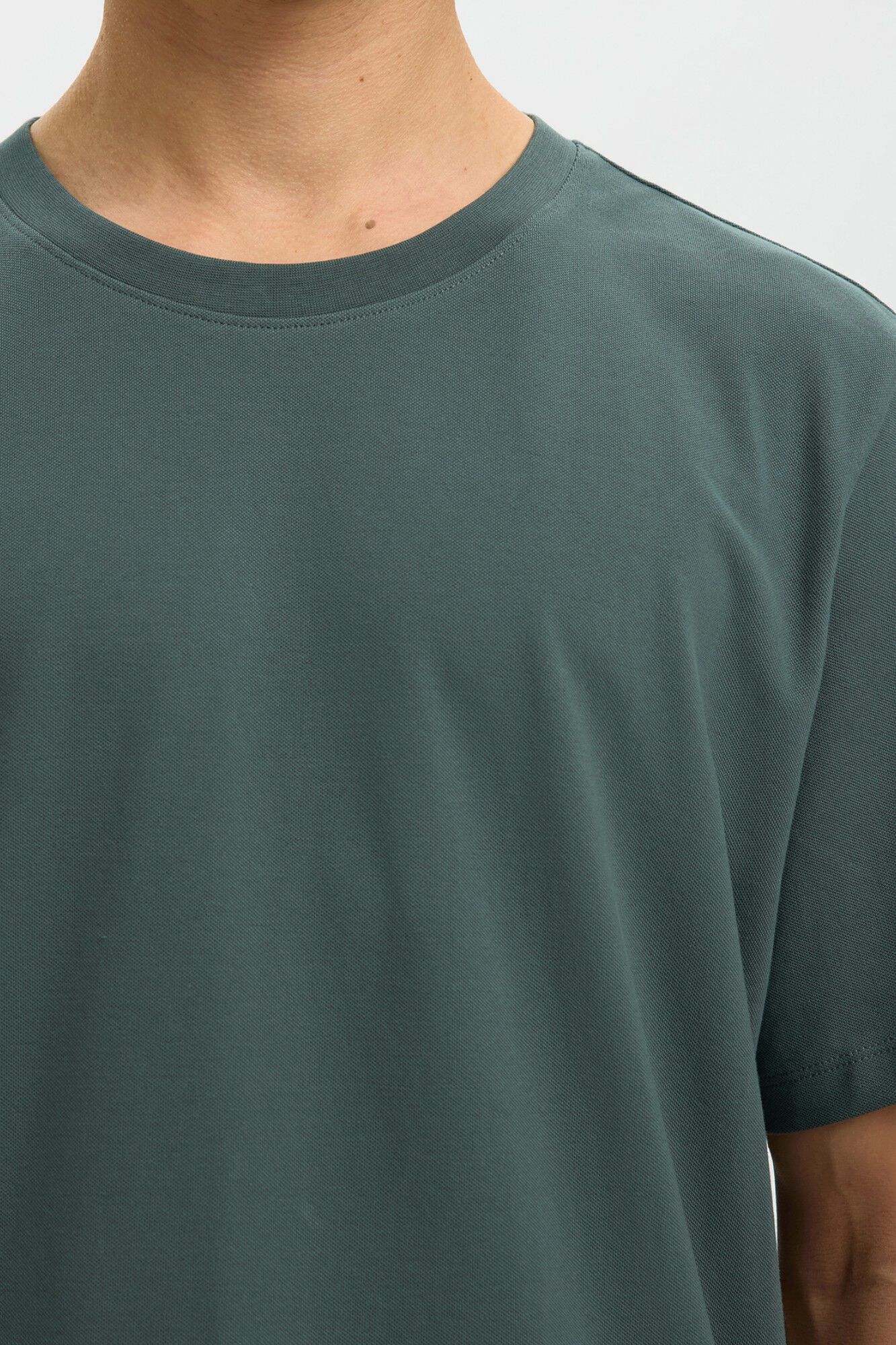 Selected T-shirt manga curta b&aacute;sica