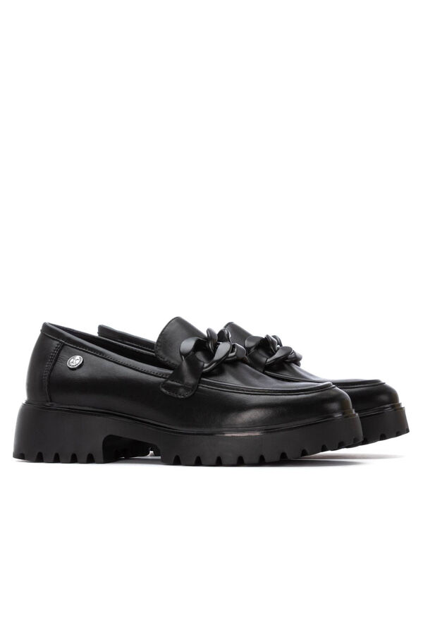 XTI Mocasín de mujer Negro