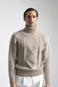 PuroEGO Suéter Aran de gola alta