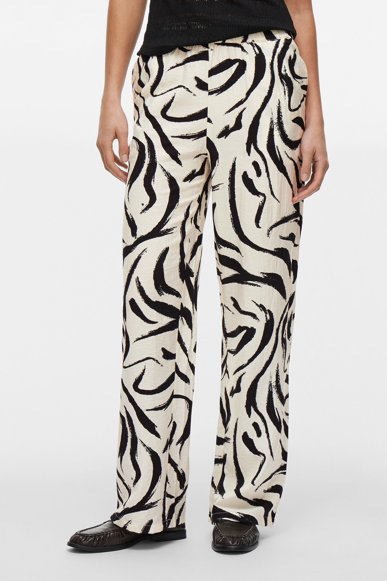 Vila Cal&ccedil;a estampado cintura alta