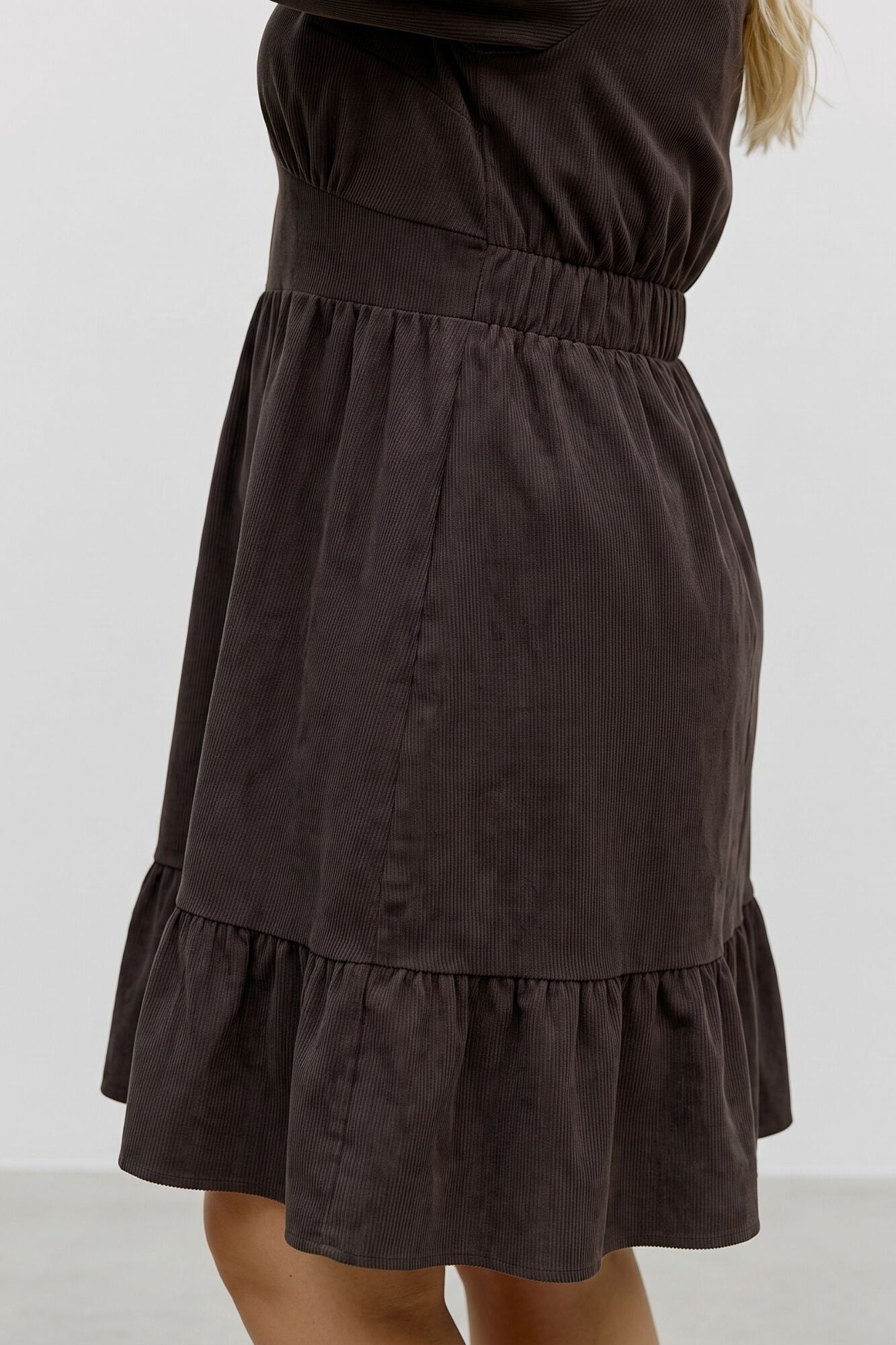 Vero Moda Curve V-neck peplum dress