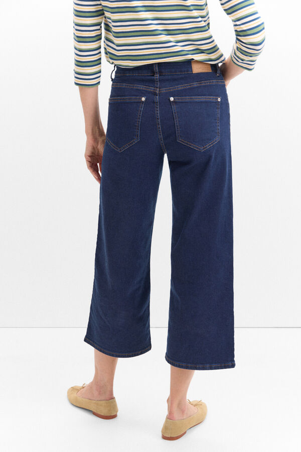 Cortefiel Palazzo Crop jeans Blue