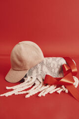 Cortefiel Soft fabric cap Beige