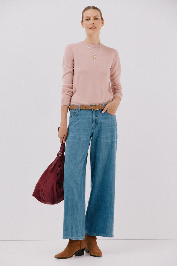 Cortefiel Soft feel jumper Pink