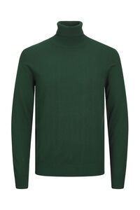 Cortefiel Essential polo neck jumper Green
