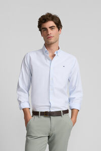 Silbon Camisa esportiva riscas Oxford