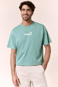 OOTO T-shirt gr&aacute;fica lavada
