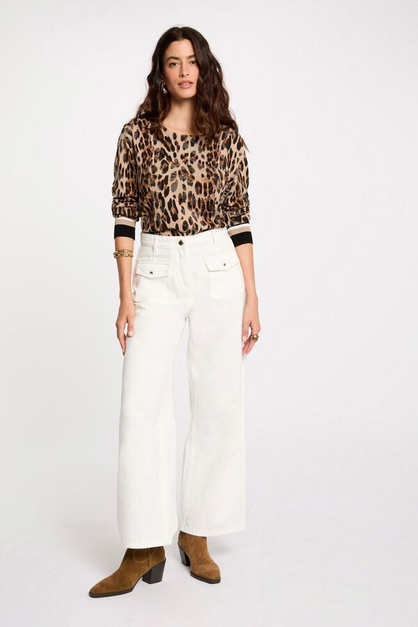 Morgan Camisola estampado leopardo Multicolorido