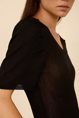 Meisie Short sleeve jumper Black