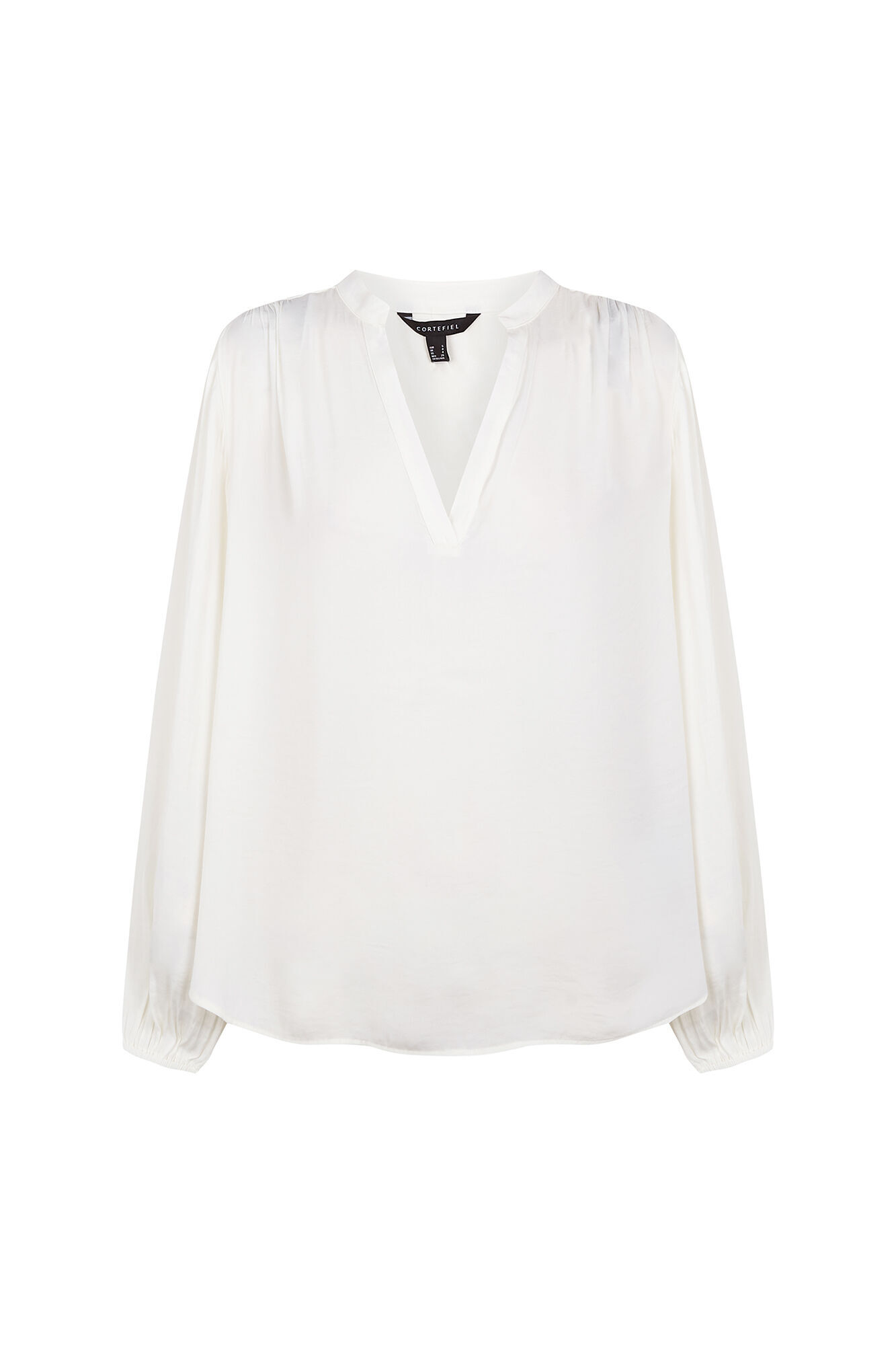 Cortefiel Satin-finish fluid blouse