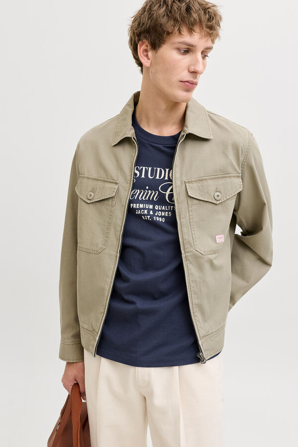 Jack & Jones Casaco curto de tecido plano Verde