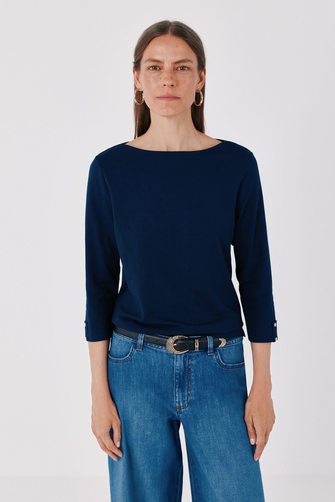 Cortefiel Boat neck T-shirt