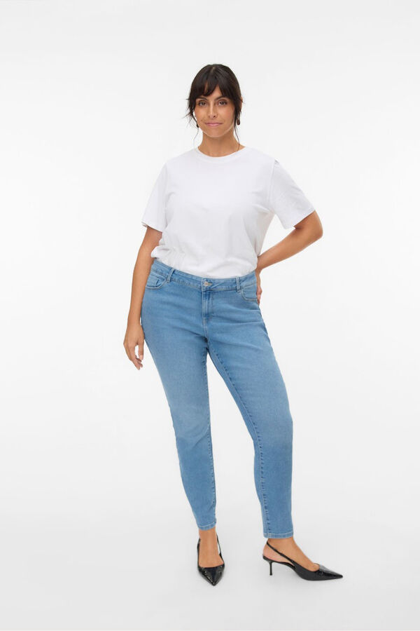 Vero Moda Curve Jeans skinny tamanho grande Azul