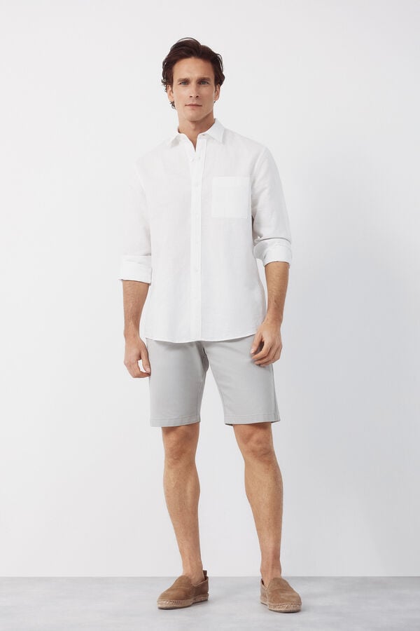 Cortefiel Chino Bermuda shorts Grey