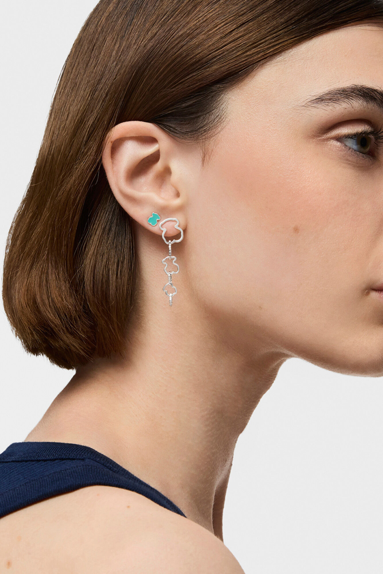 Tous Pendientes largos motivo oso TOUS Carrusel