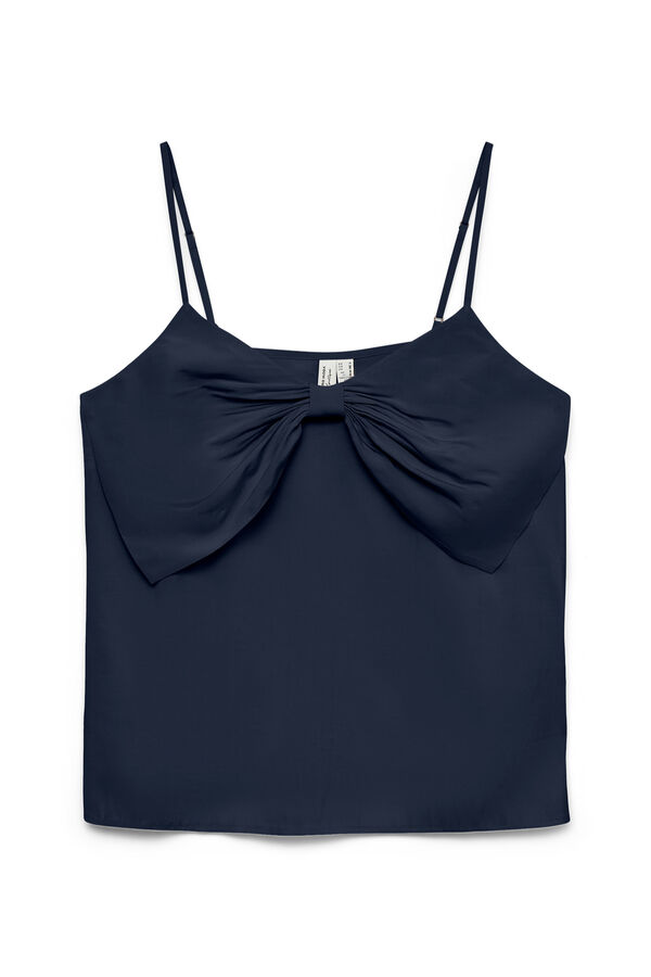 Vero Moda Top lazo con tirantes ajustables Azul marino