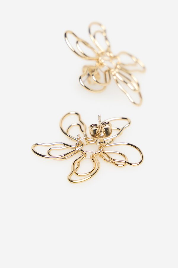 Cortefiel Golden flower pendant Yellow